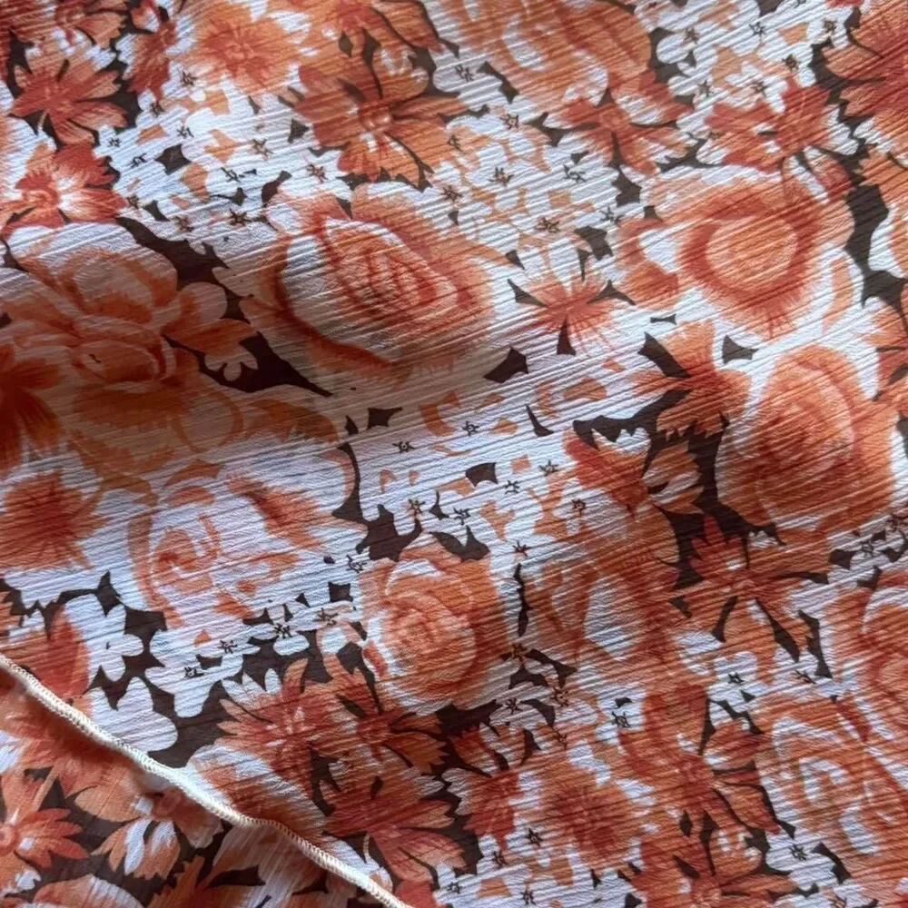 american-vintage orange floral